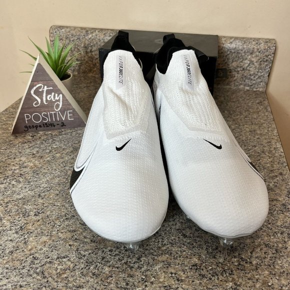 Nike Vapor Edge 360 Elite Flyknit Detachable Cleats White Mens Size 14 Wide - Picture 5 of 10